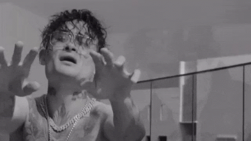 Black And White Shirtless Man With Sunglasses GIF