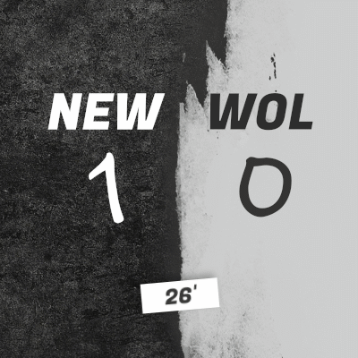 Black and White Sign Saying New Wol 1