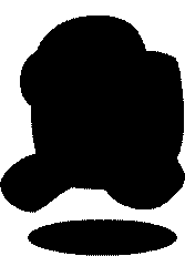 Black and White Silhouette of Person's Head