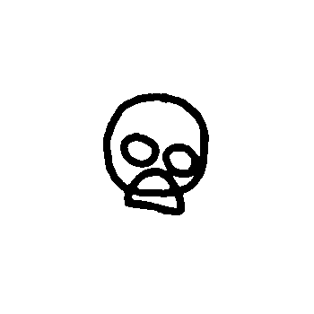 Black and White Smiley Face