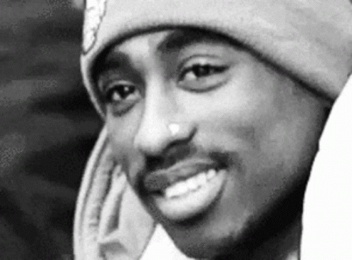 Black And White Smiling Man In Beanie GIF