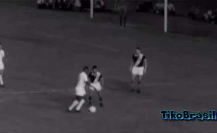Black And White Soccer Game With Blue Tiko Brasil GIF