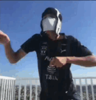 Black And White Soccer Player Kicking Ball GIF