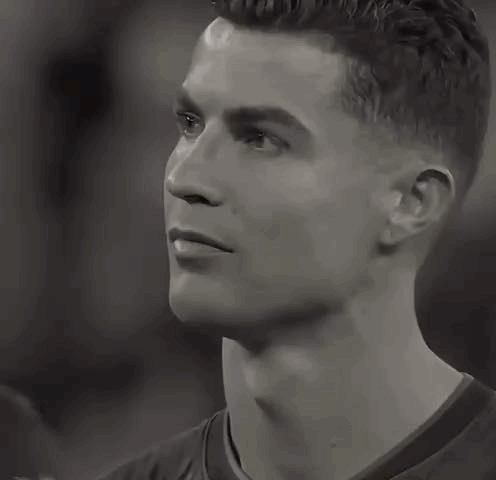 Black And White Soccer Player Looking Up GIF