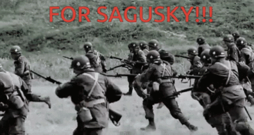 Black and White Soldiers For Sagusky