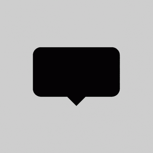 Black And White Speech Bubble Saying Booood GIF