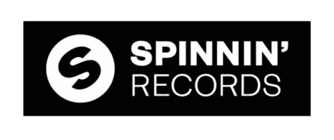 Black and White Spinnin Records Logo