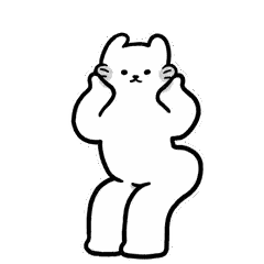 Black and White Standing Cat