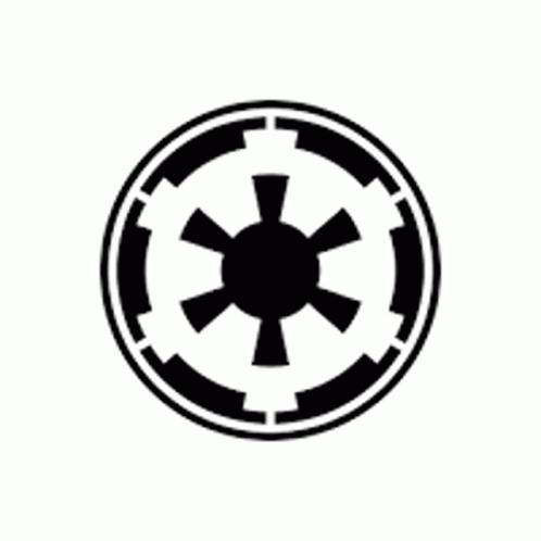 Black And White Star Wars Logo With Star GIF