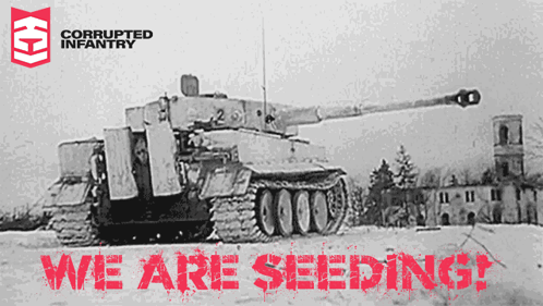 Black and White Tank Saying We Are Seeding