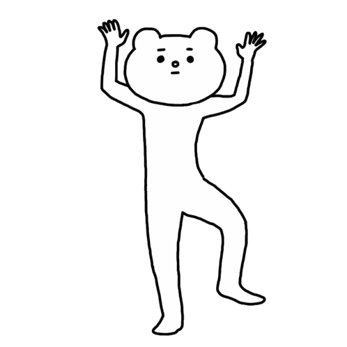 Black and White Teddy Bear Arms Up