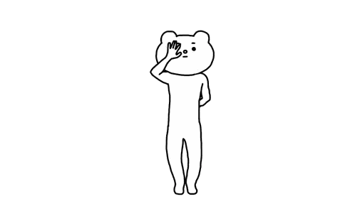 Black and White Teddy Bear Raising Hand