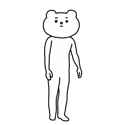 Black and White Teddy Bear Surprised