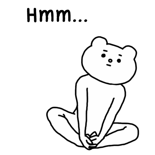 Black and White Teddy Bear with Hmm
