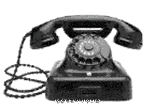 Black And White Telephone Is Stinky Home GIF