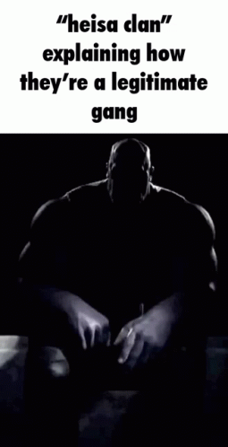 Black and White Thanos Explaining Legitimate Gang