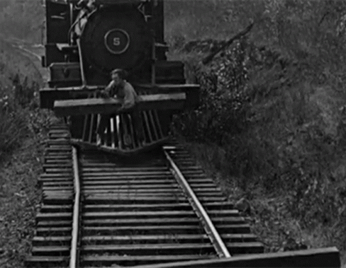 Black and White Train Number 5