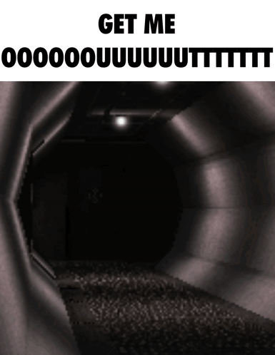 Black And White Tunnel Saying Get Me GIF
