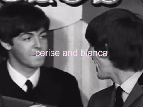 Black And White Two Men Cerise Bianca GIF