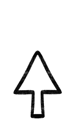 Black and White Up Arrow