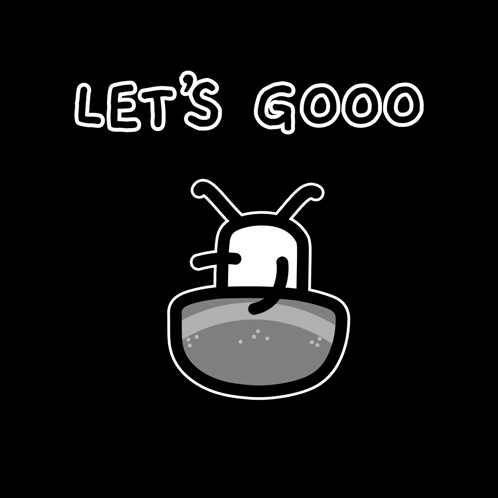Black And White Vegetables Saying Let's Gooo GIF