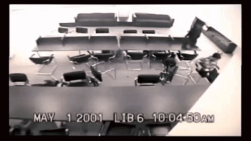 Black And White Waiting Room Photo GIF