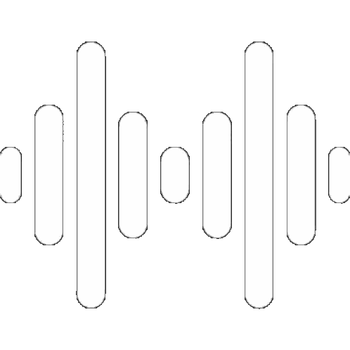 Black and White Waveform Drawing