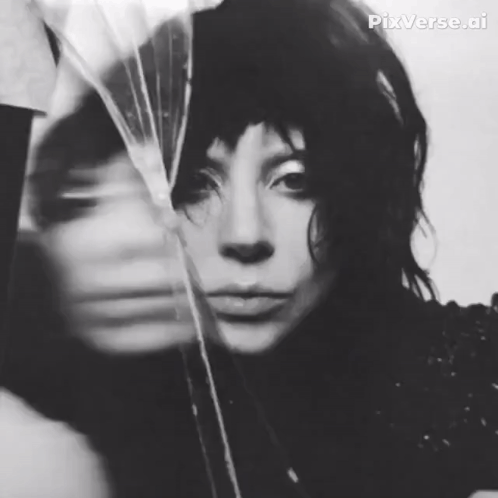 Black and White Woman Behind Glass With Pixverse AI