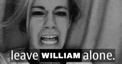 Black and White Woman Crying Leave William Alone