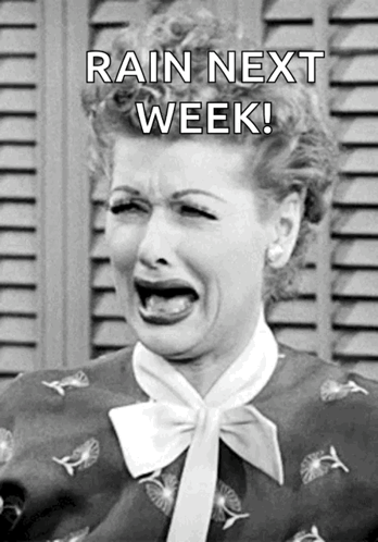 Black And White Woman Crying Rain Next Week GIF