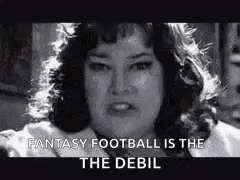 Black and White Woman Fantasy Football Is the Debil