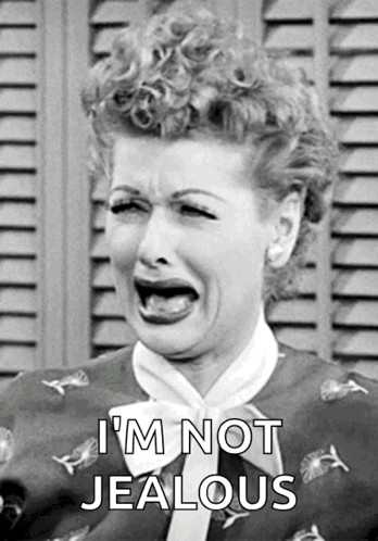 Black And White Woman I'm Not Jealous GIF