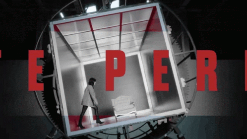 Black and White Woman in Box With Experi
