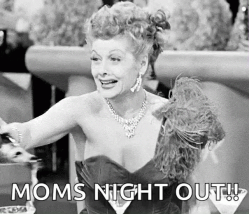 Black and White Woman in Dress Moms Night Out!