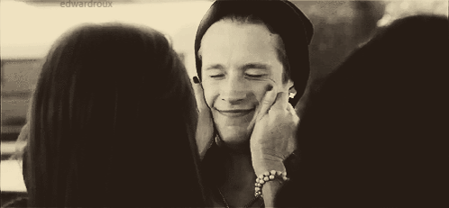 Black And White Woman Kissing Man GIF