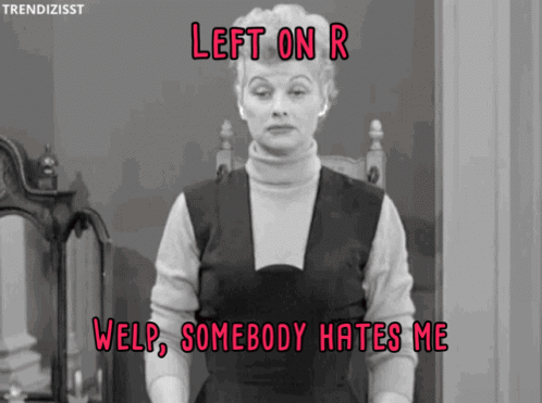 Black and White Woman Left on r