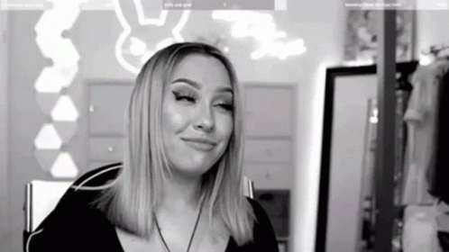 Black and White Woman Making Funny Face