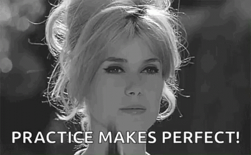 Black and White Woman Practice Makes Perfect