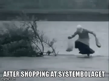 Black and White Woman Running With Bag
