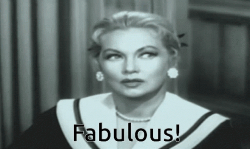 Black And White Woman Saying Fabulous GIF