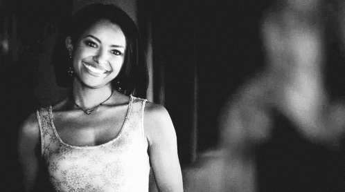 Black And White Woman Smiling GIF