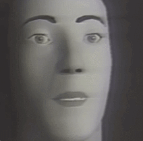 Black and White Woman Surprised Face