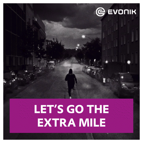 Black and White Woman Walking Let's Go the Extra Mile