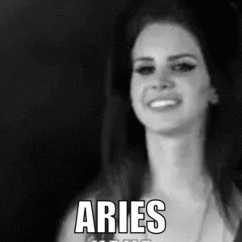 Black and White Woman With Aries