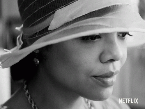 Black and White Woman with Hat Netflix