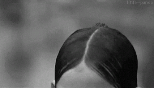 Black and White Woman With Long Hair