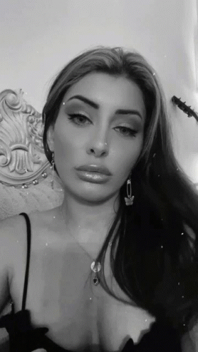 Black and White Woman With Necklace