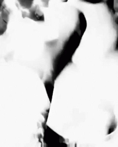 Black and White Woman with Smoke from Mouth