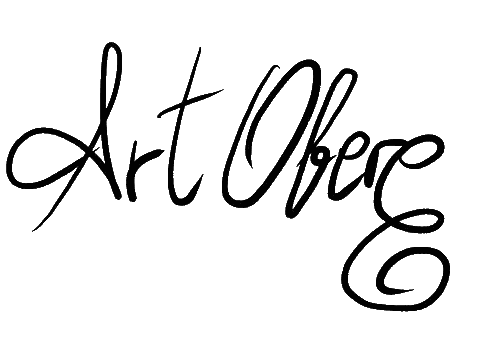 Black and White Word Art Oberg