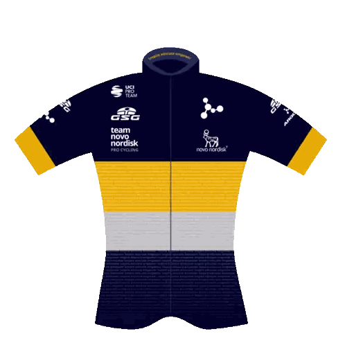 Black and Yellow Team Novo Nordisk Jersey